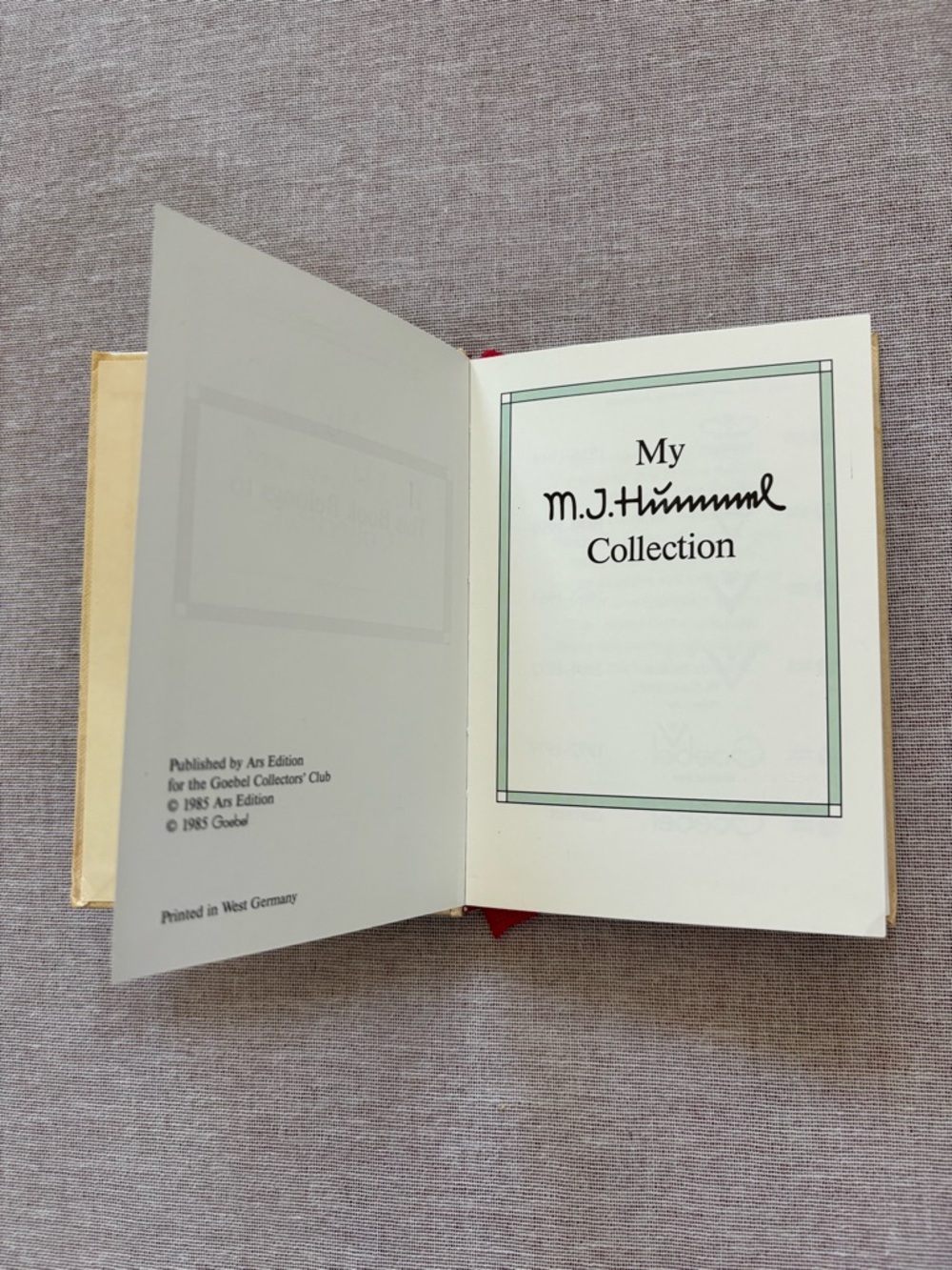 Goebel Cream and Red Collectors Registry Book - Picture 6 of 13